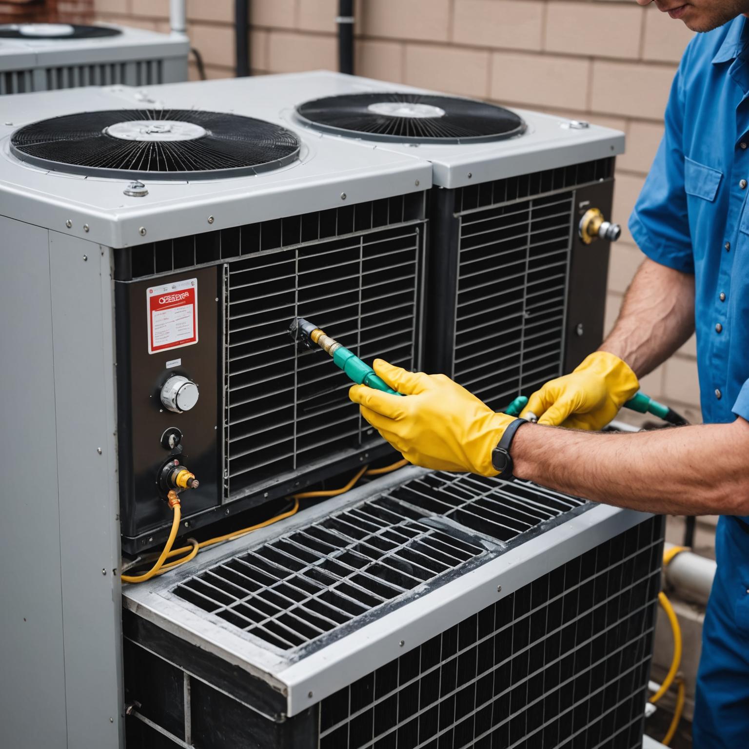 Cucian kimia unit aircond dalaman