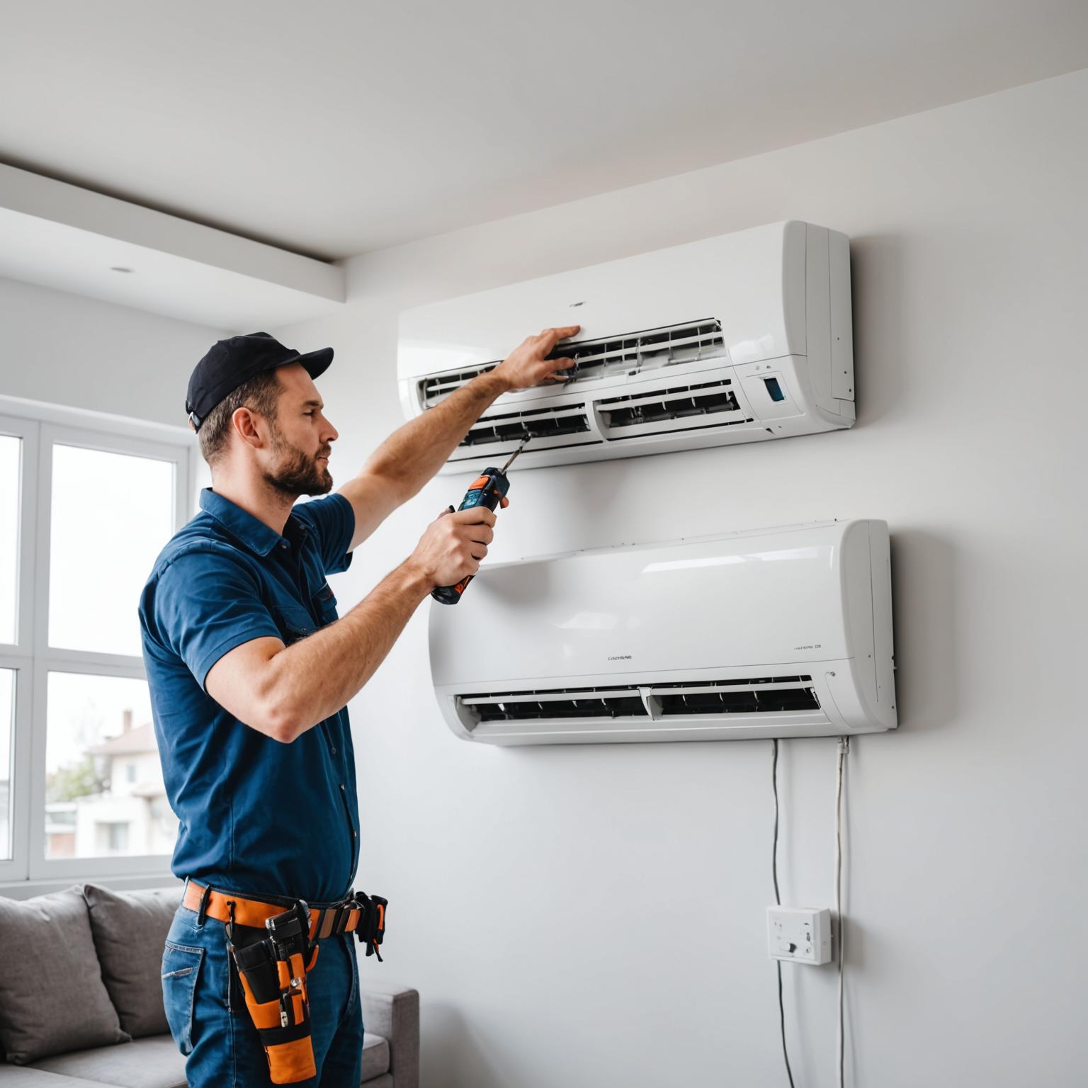 Pemasangan unit aircond baharu